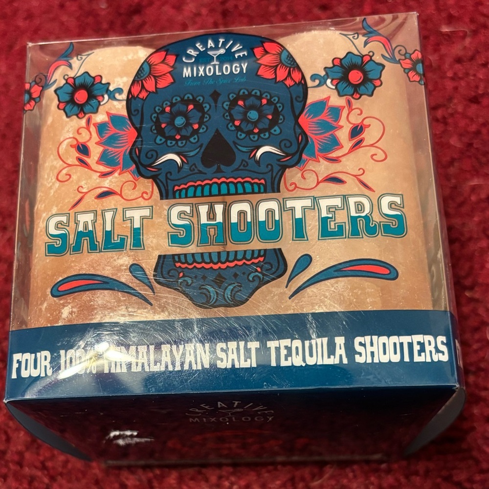 CREATIVE MIXOLOGY HIMALAYAN SALT TEQ SHOOTERS NWT SET OF 4?